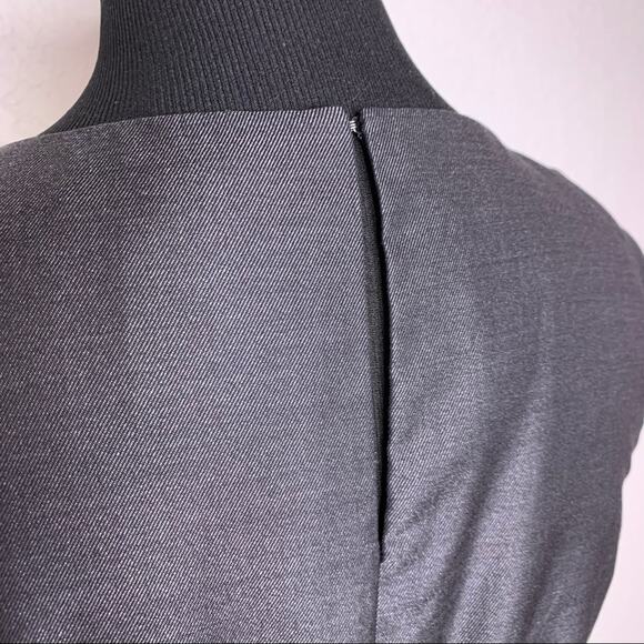 J Crew charcoal gray wool silk blend sleeveless sheath dress size 6 - Picture 8 of 13
